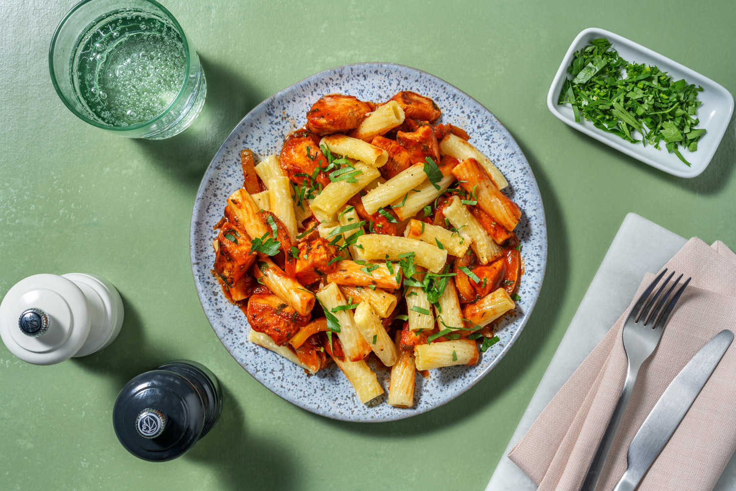 Creamy Double Chicken Pasta Bake