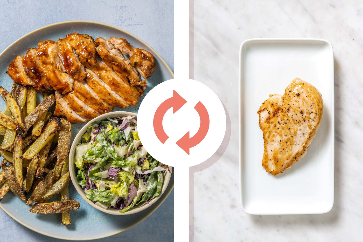 Spiced BBQ Chicken Breast and Cheesy Chips