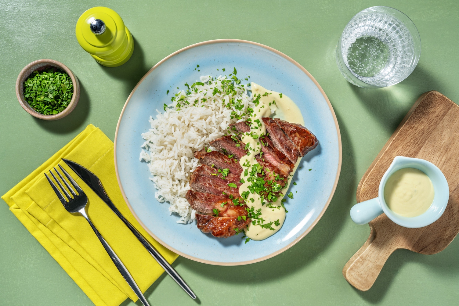 Ternera en salsa cremosa de mostaza