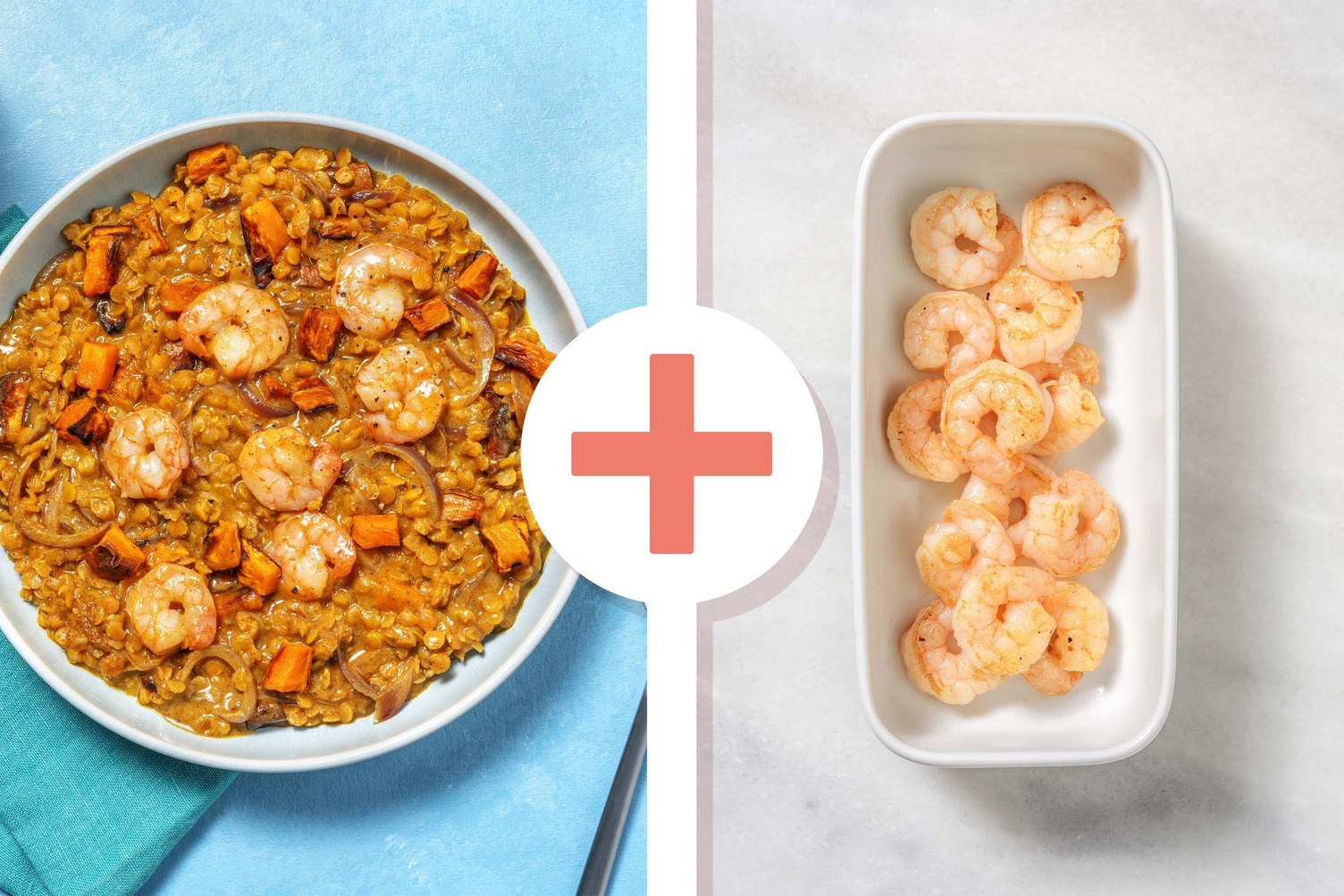 Double Prawn and Roasted Sweet Potato Dal