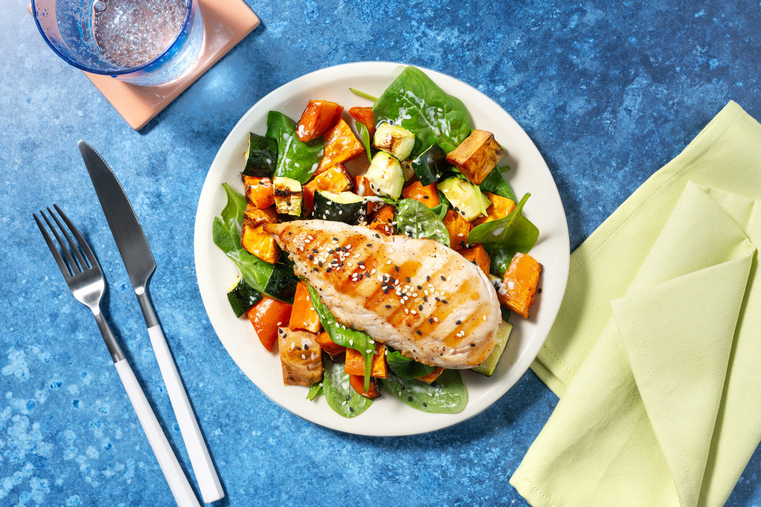 Kipfilet met sesam-gemberglazuur