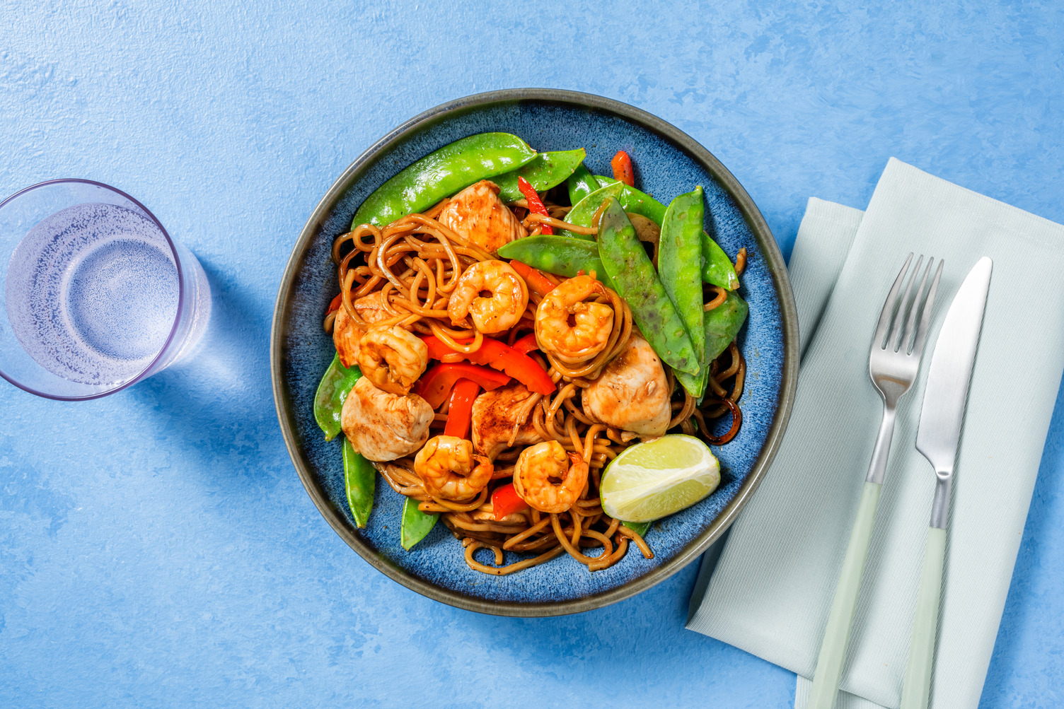Super Quick Bulgogi Prawn Noodle Stir-Fry
