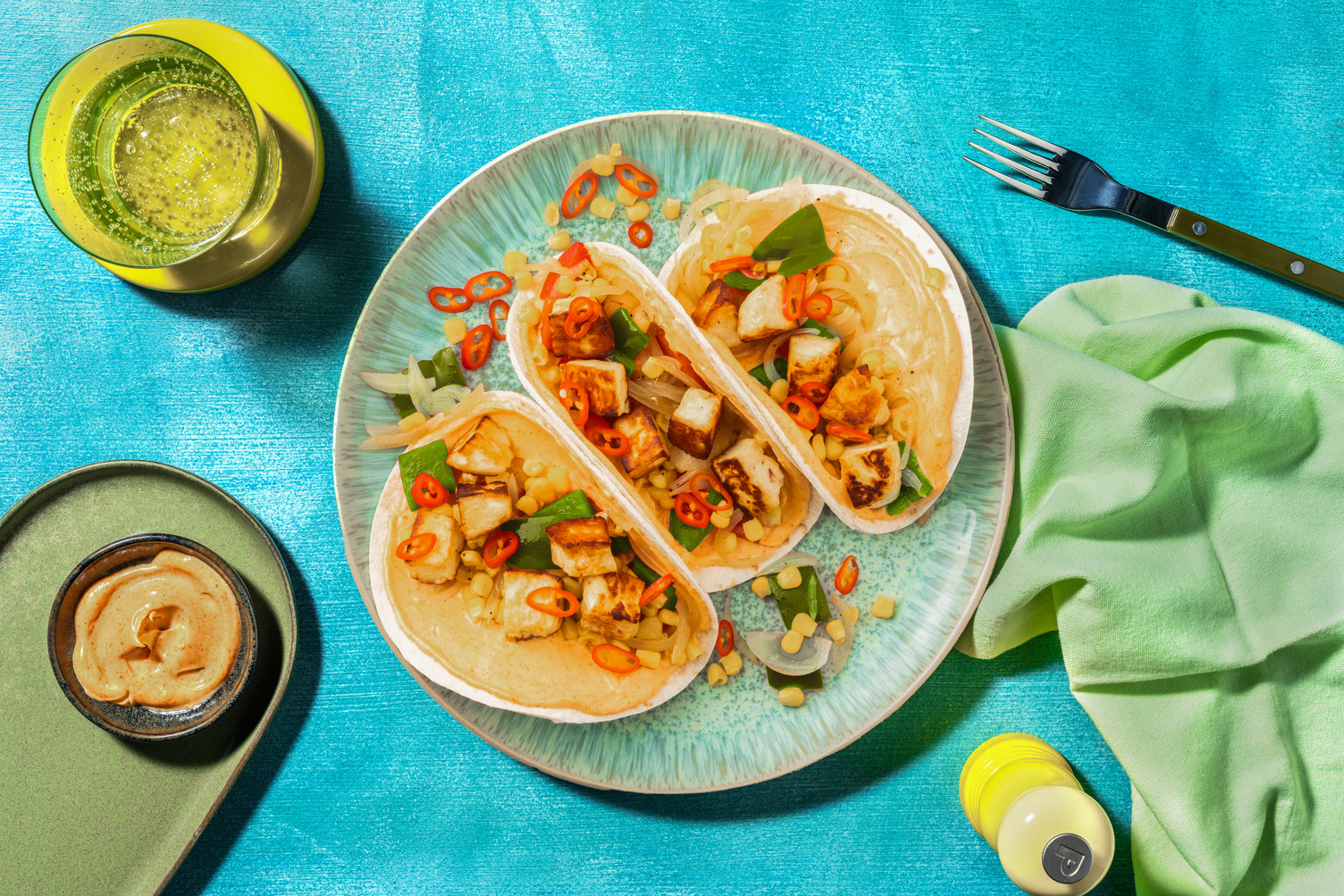 Tacos al formaggio stile Cipro grigliato