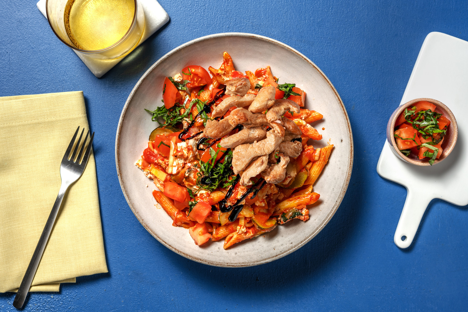 Pasta Primavera al Forno mit Bio-Hähnchen