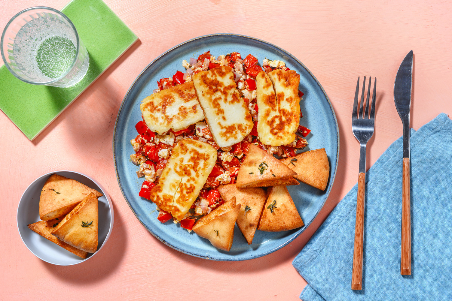 Queso estilo chipriota con htipiti casero