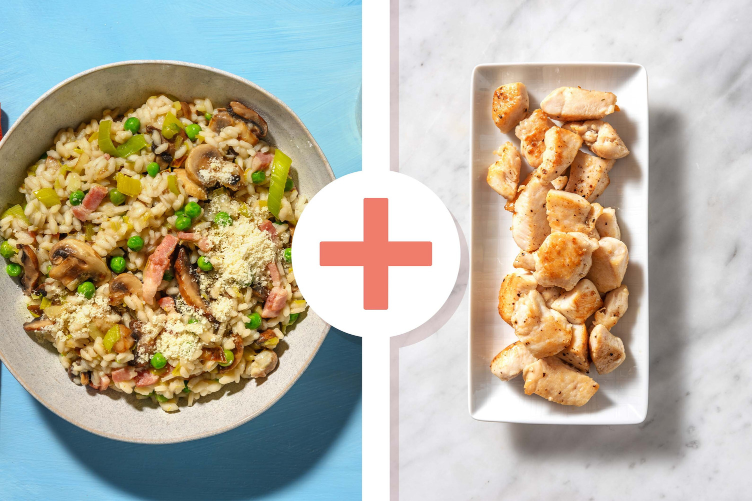 Mushroom, Chicken Breast and Bacon Risotto