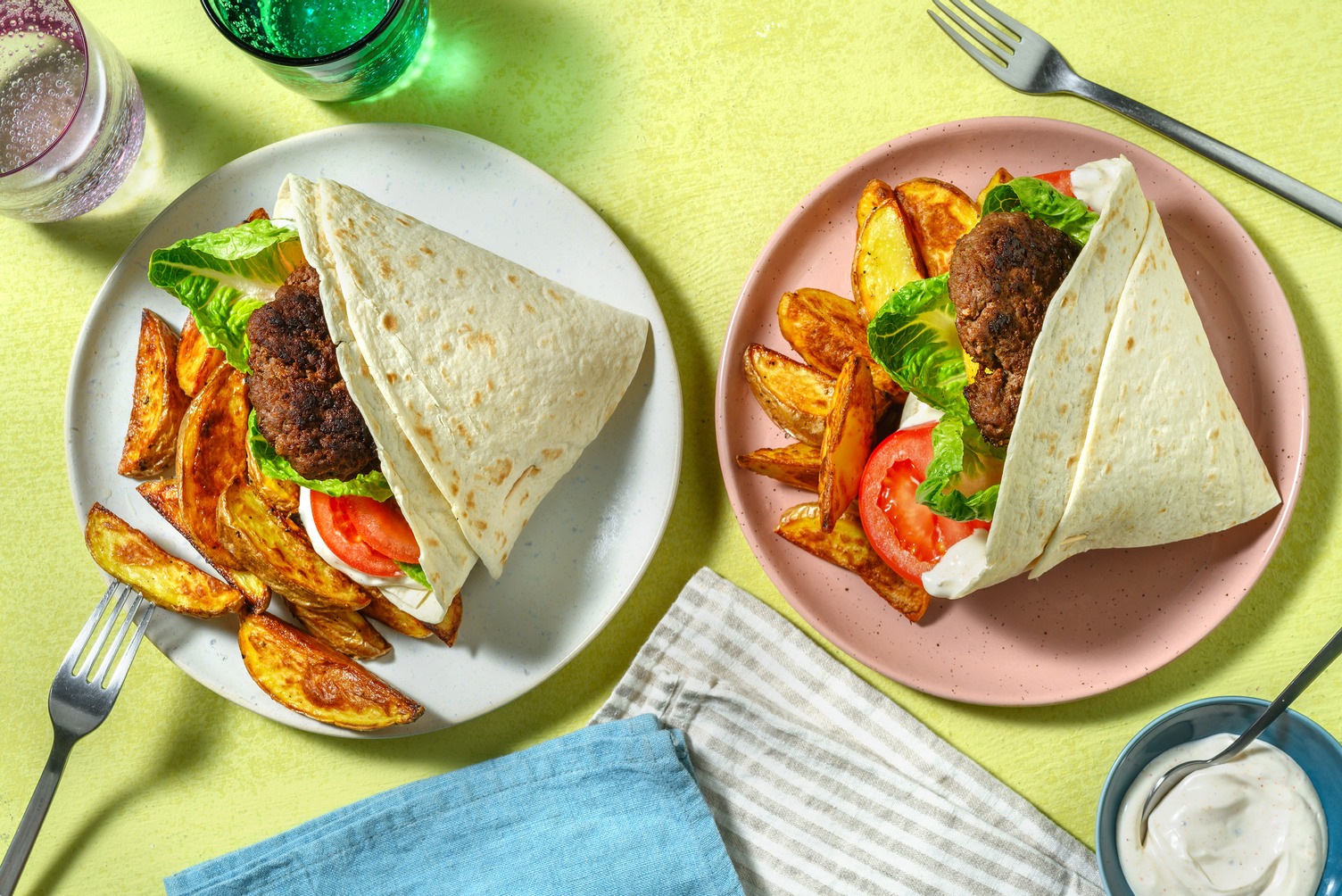 Tex-Mex biff i tortilla