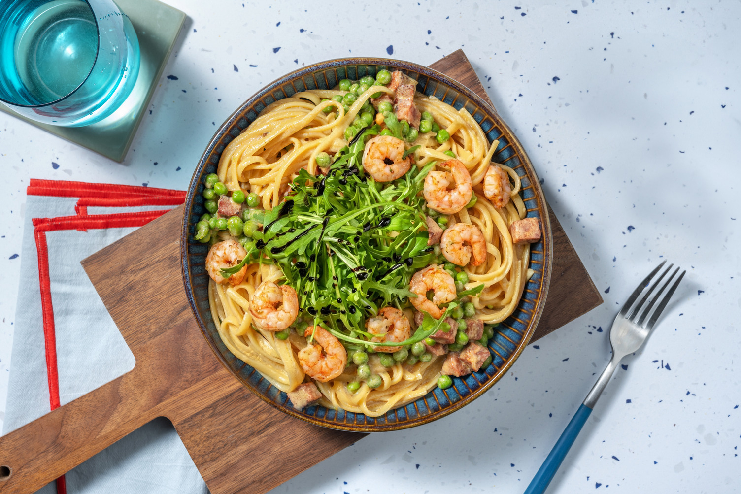 Easy Sun-Dried Tomato Chorizo and Prawn Linguine