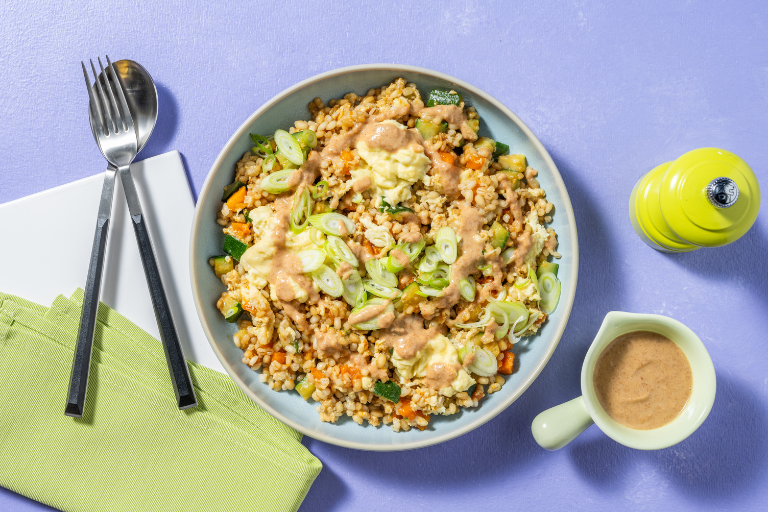 Orzo pad e burro di arachidi