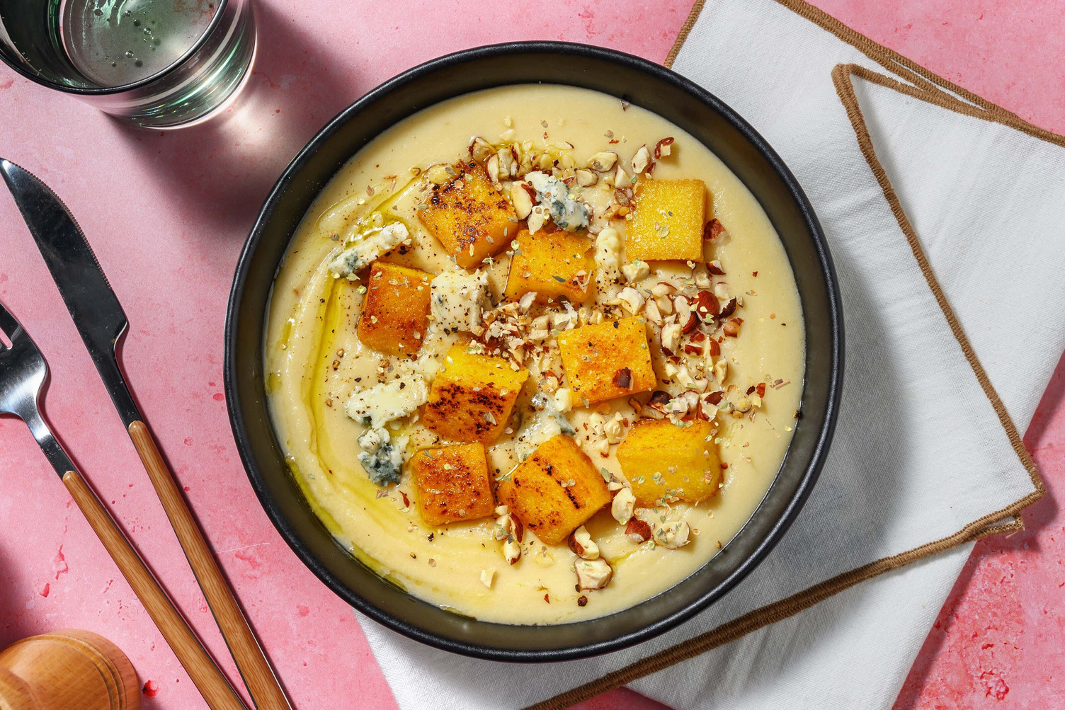 Vellutata al cavolfiore e gorgonzola Dop