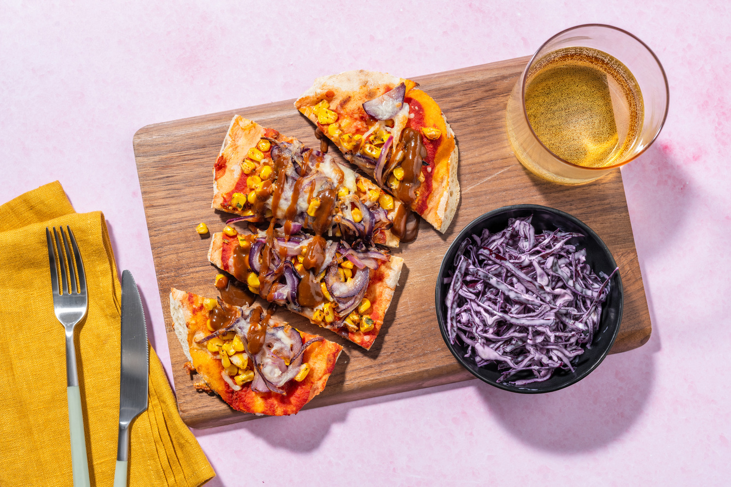 BBQ Sweetcorn Naanizza