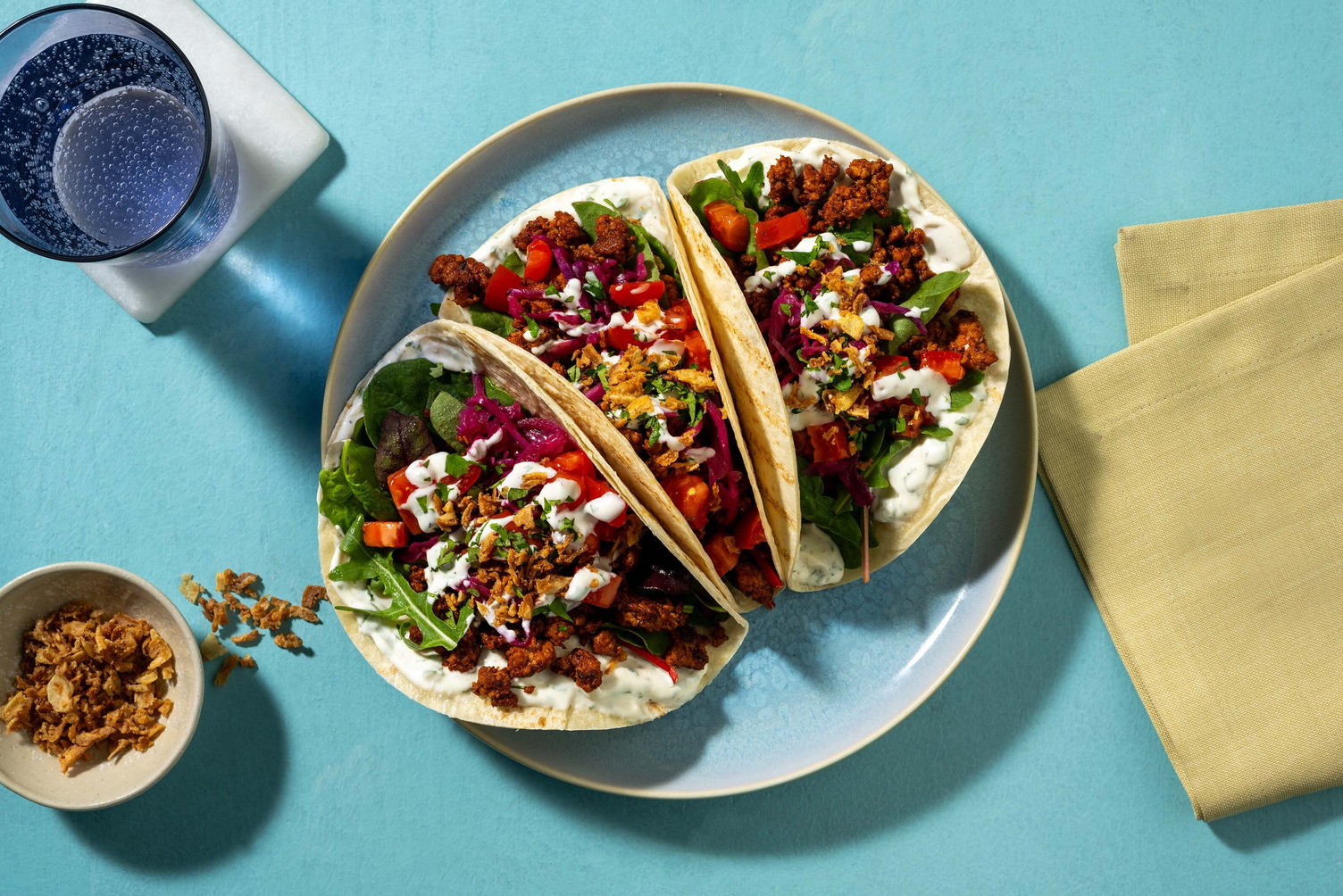 Shawarma-Inspired Plant-Based Protein Wraps