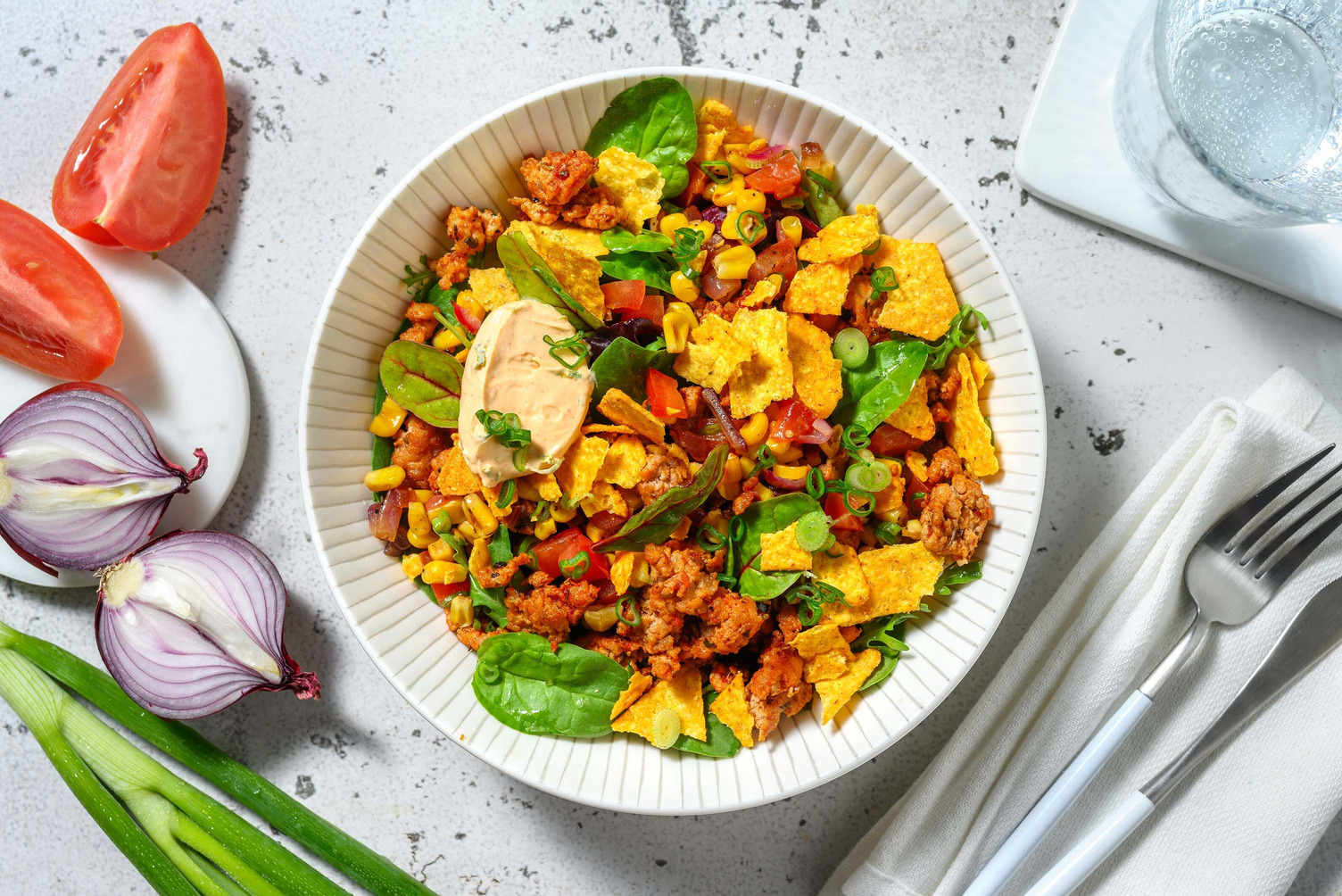 Salade colorée Impossible® galettes de burger