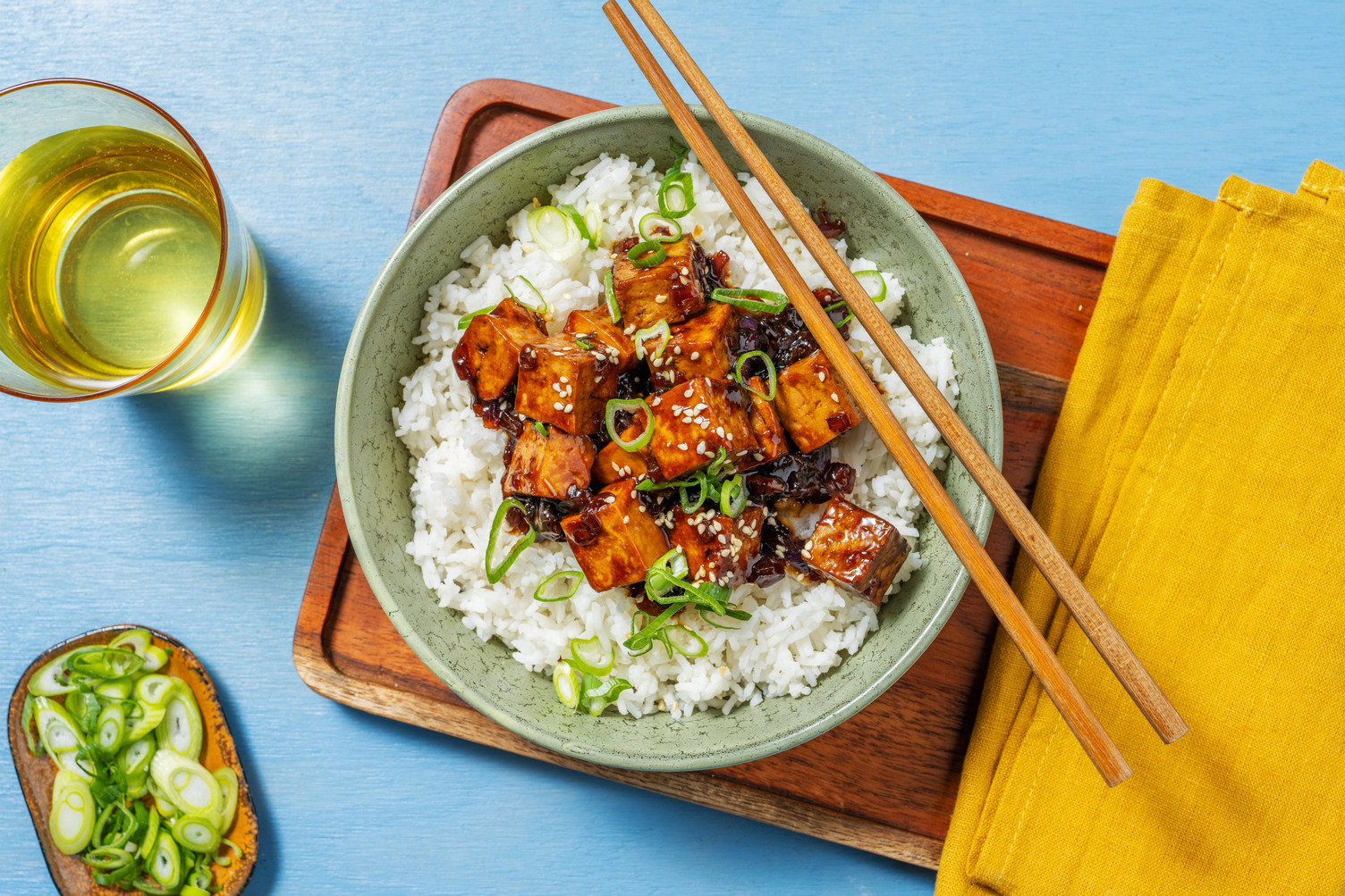 Tofu al estilo teriyaki