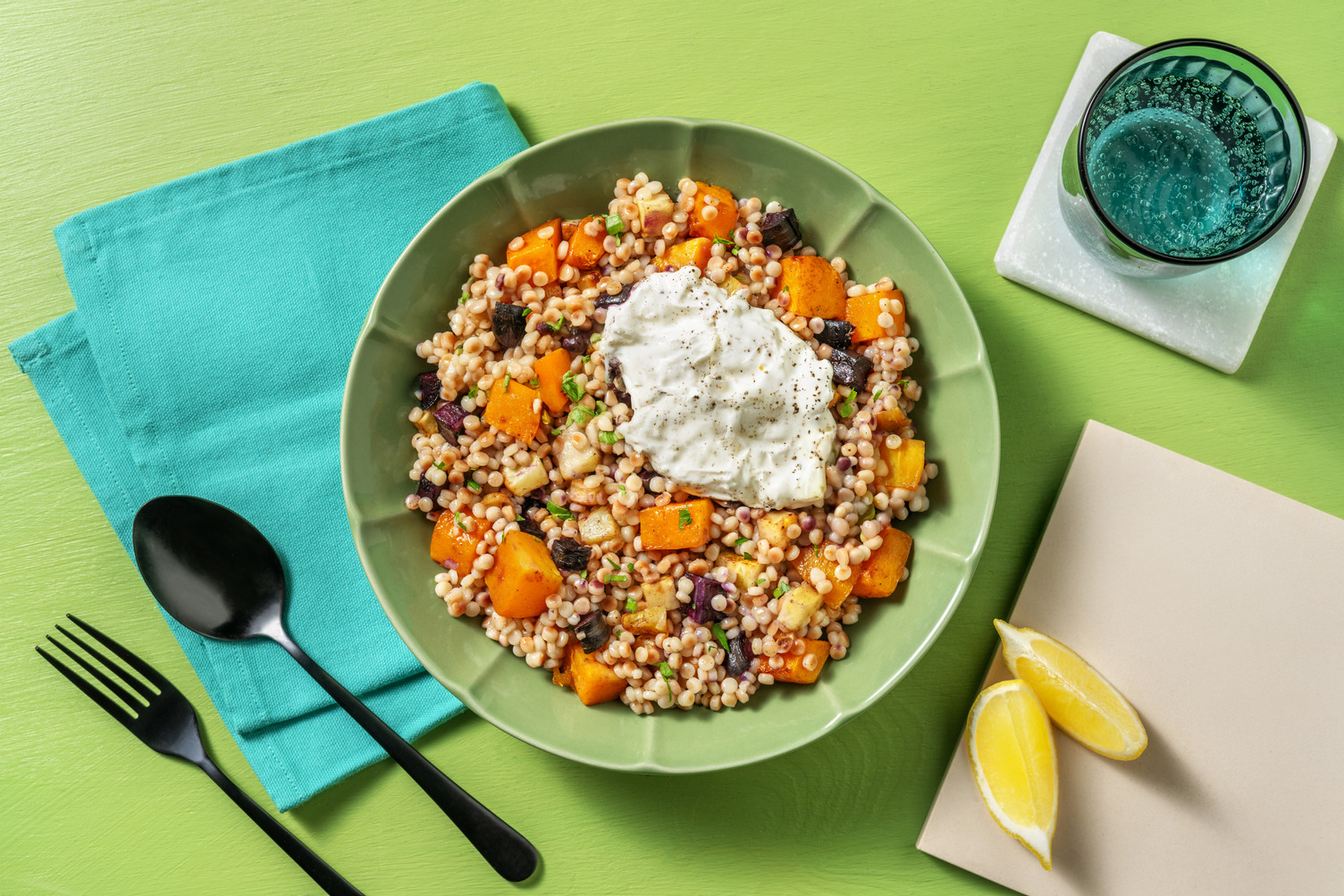 Middle Eastern Veggie Pearl Couscous