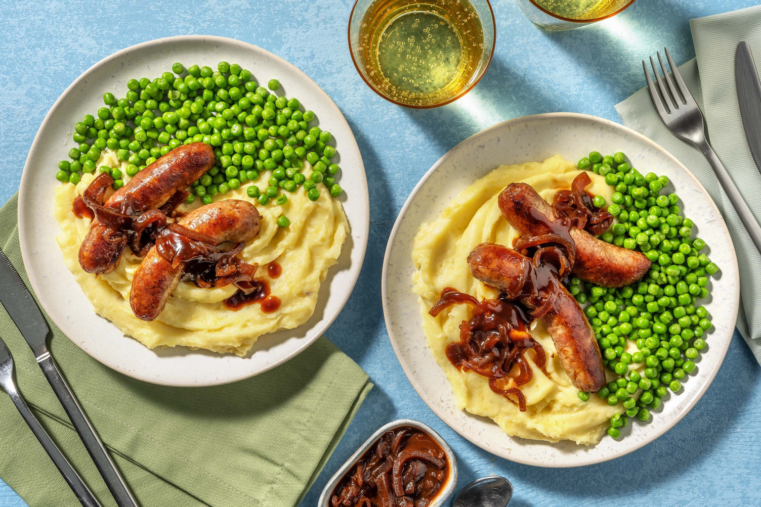 Cumberland Sausages and Mash
