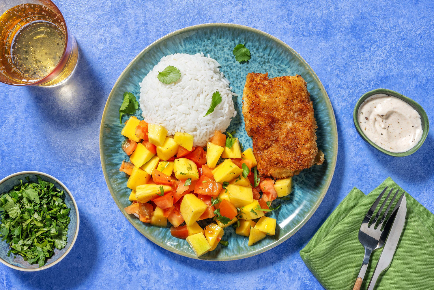 Kokospanert sei og ingefærris