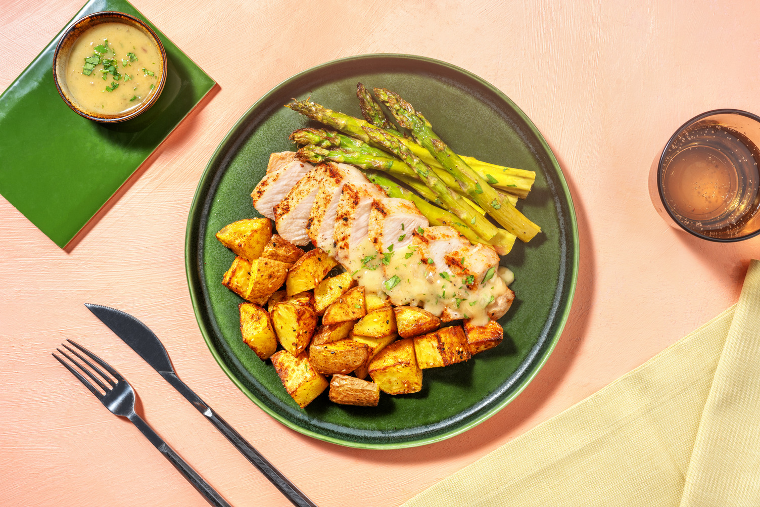 Lomo de cerdo con salsa cremosa de chalota