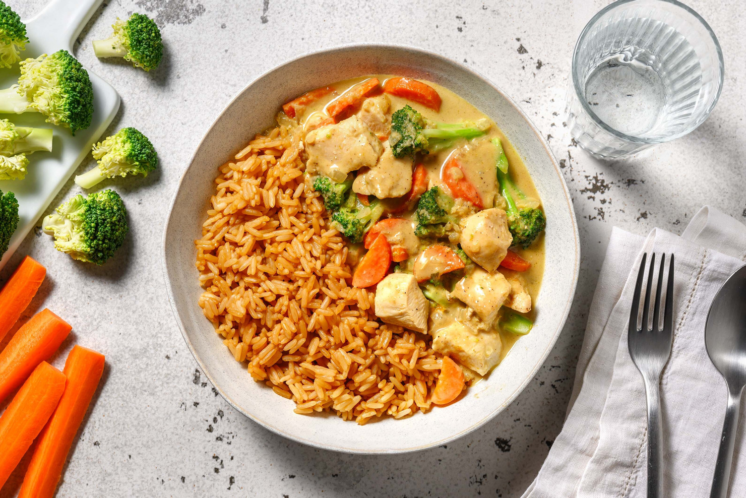 Groene curry met kip