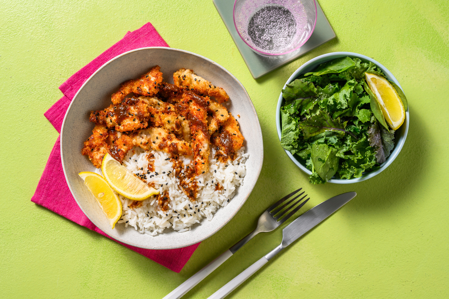 Pollo croccante ai semi di sesamo