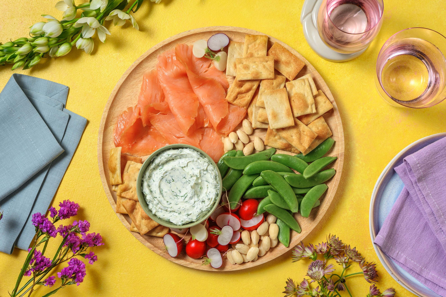 Skandinavisk påske tapas bræt