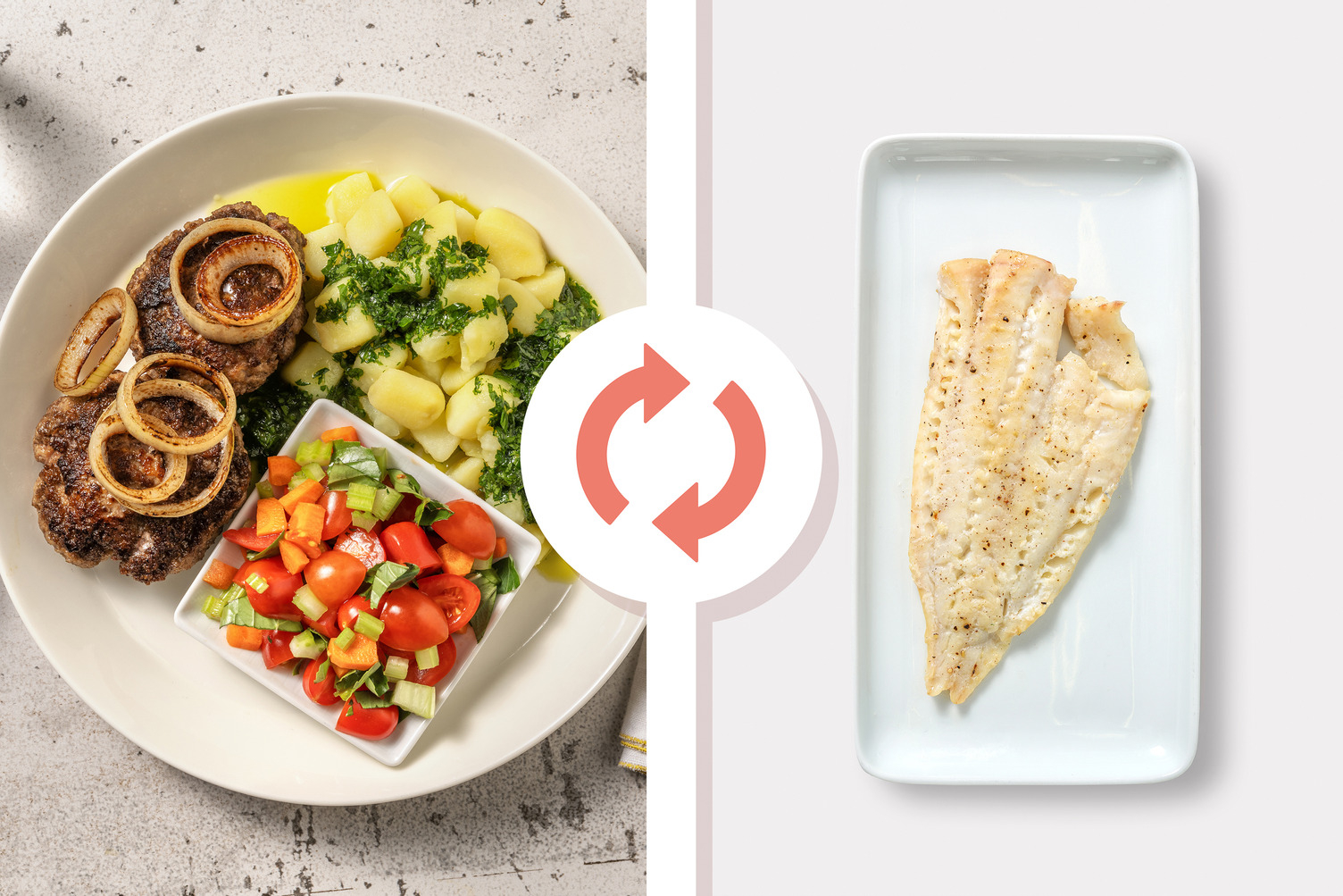 Orata e patate in salsa verde