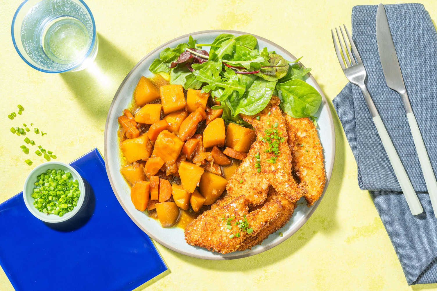 Curry alla giapponese con Pollo "katsu" impanato