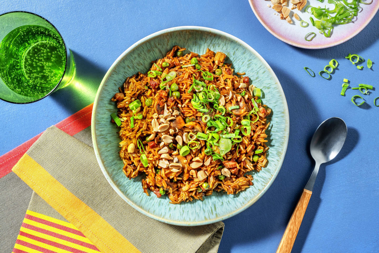 Chinese Style Bacon and Mushroom Fried Rice