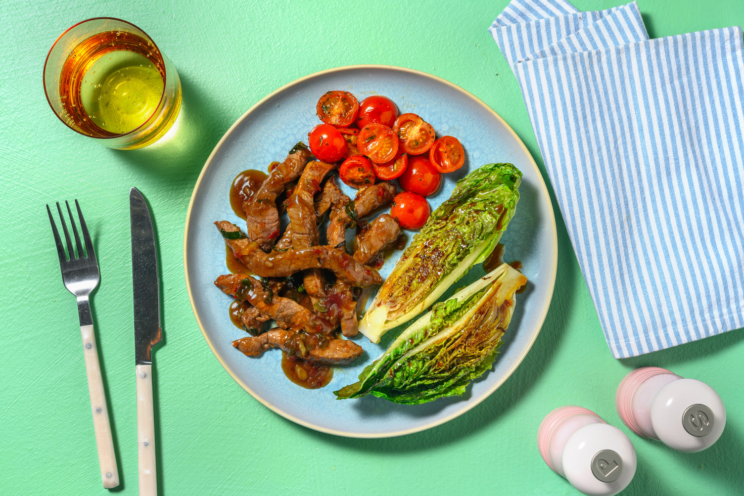 Ternera en salsa de soja dulce