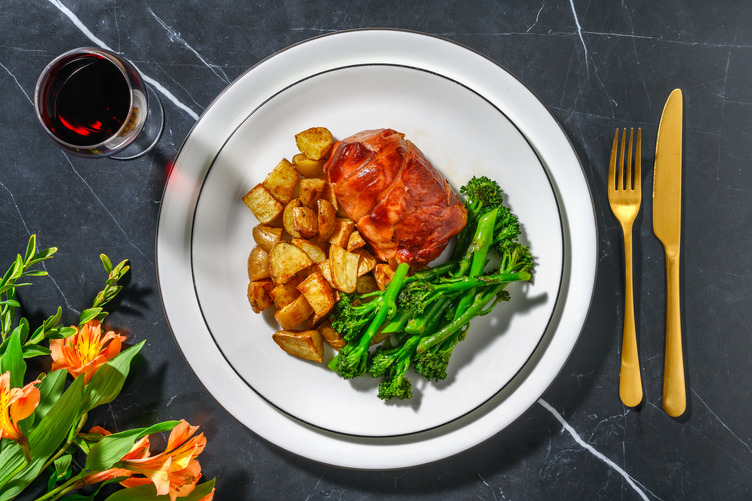 Serrano Wrapped Chicken in Sage Butter