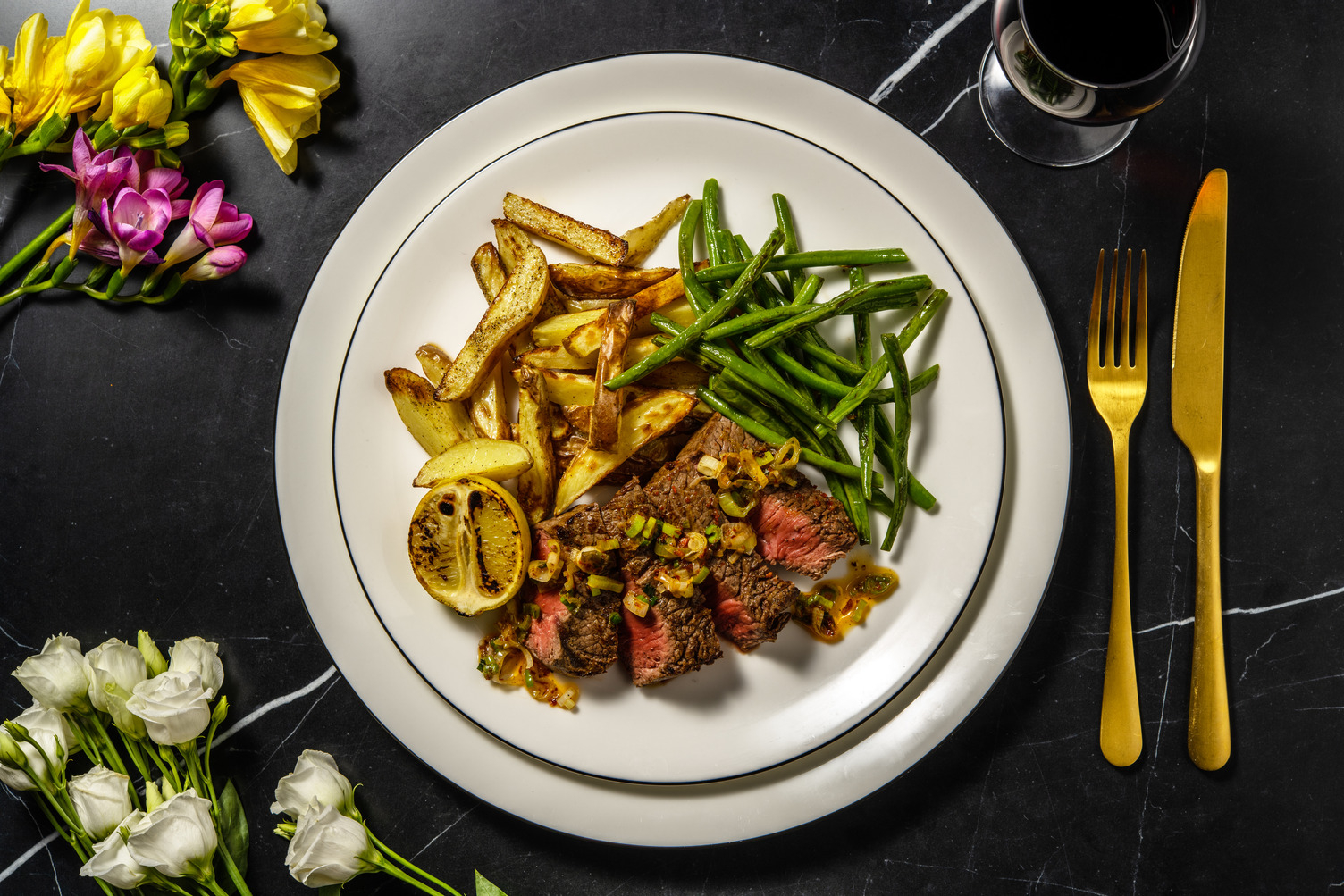 Irish Sirloin Steak in Chimichurri Butter