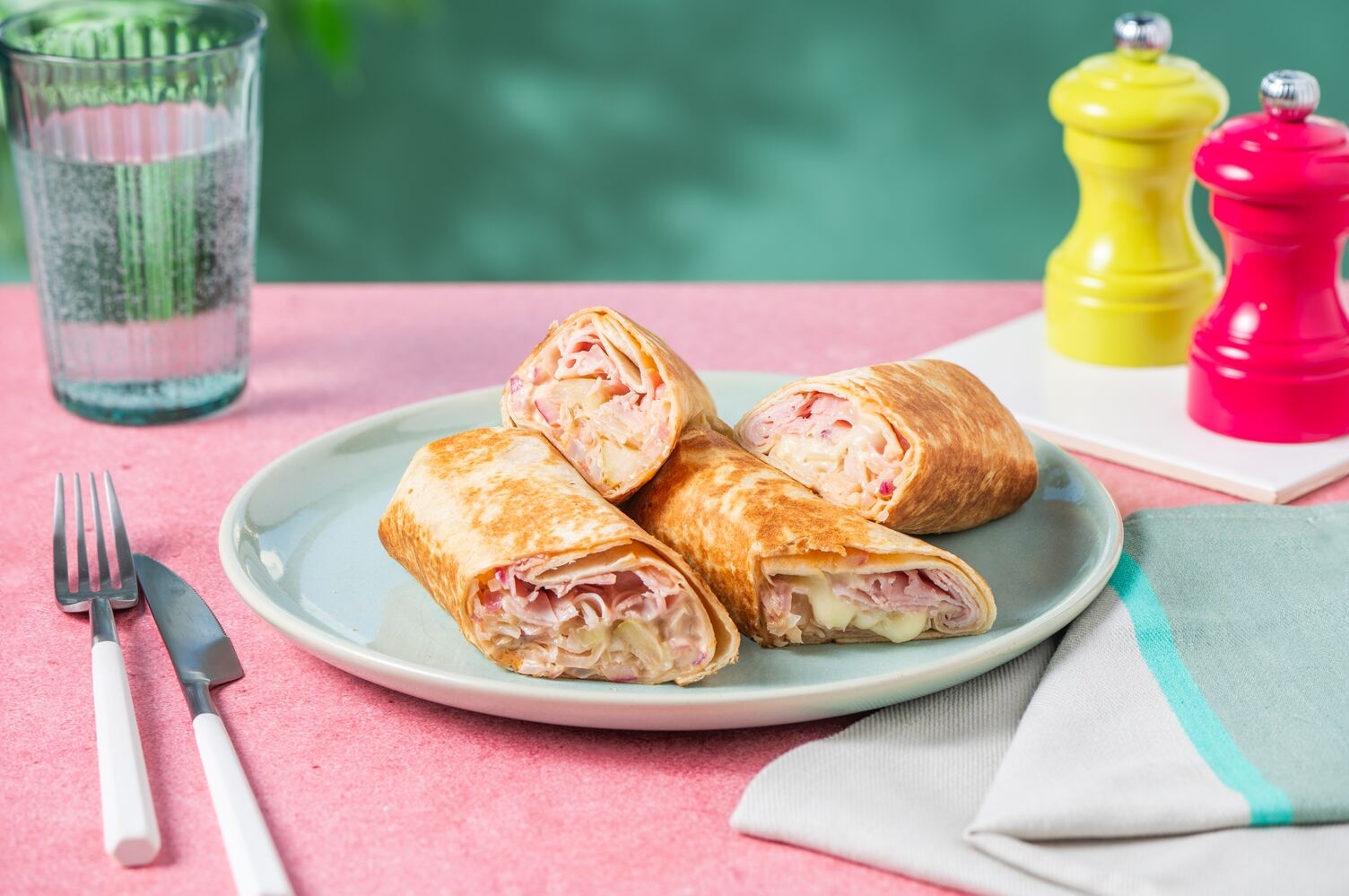 Ham & Cheese Wrap & doppelt Schinken