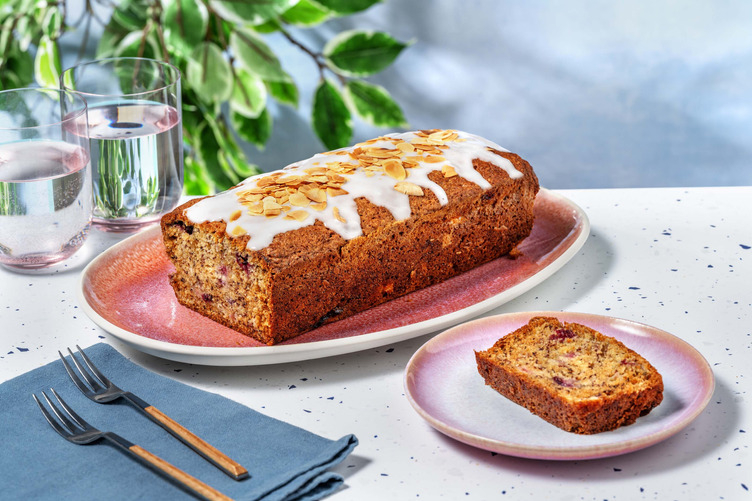 Bananenbrood met blauwe bessen en limoen