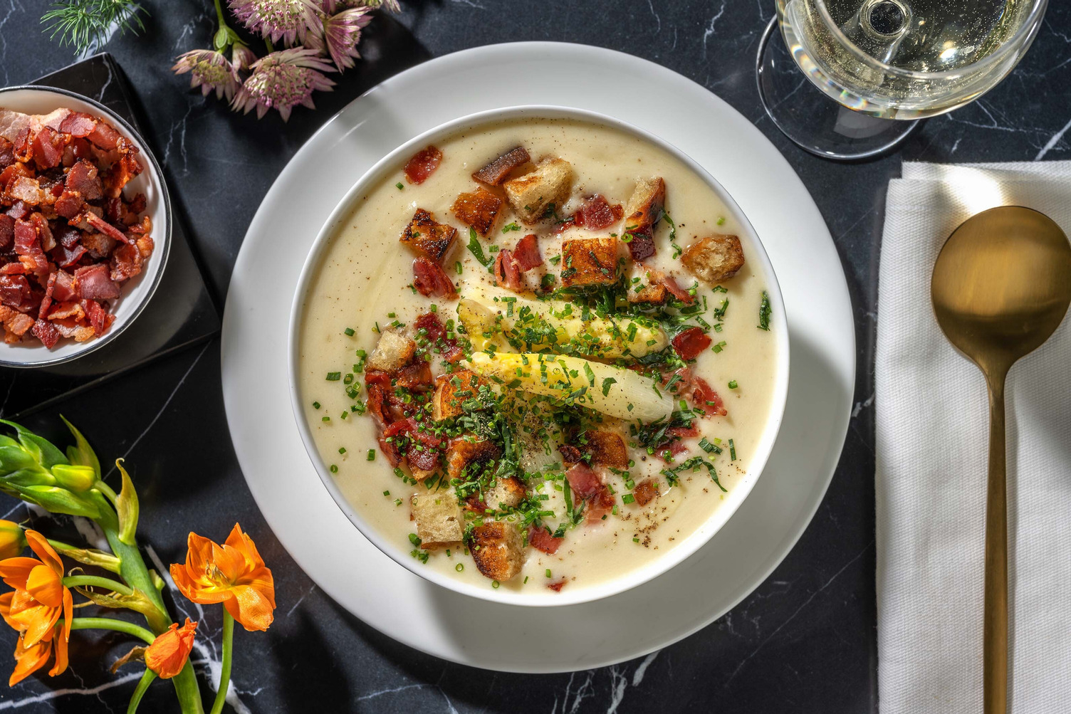 Velouté d'asperges maison