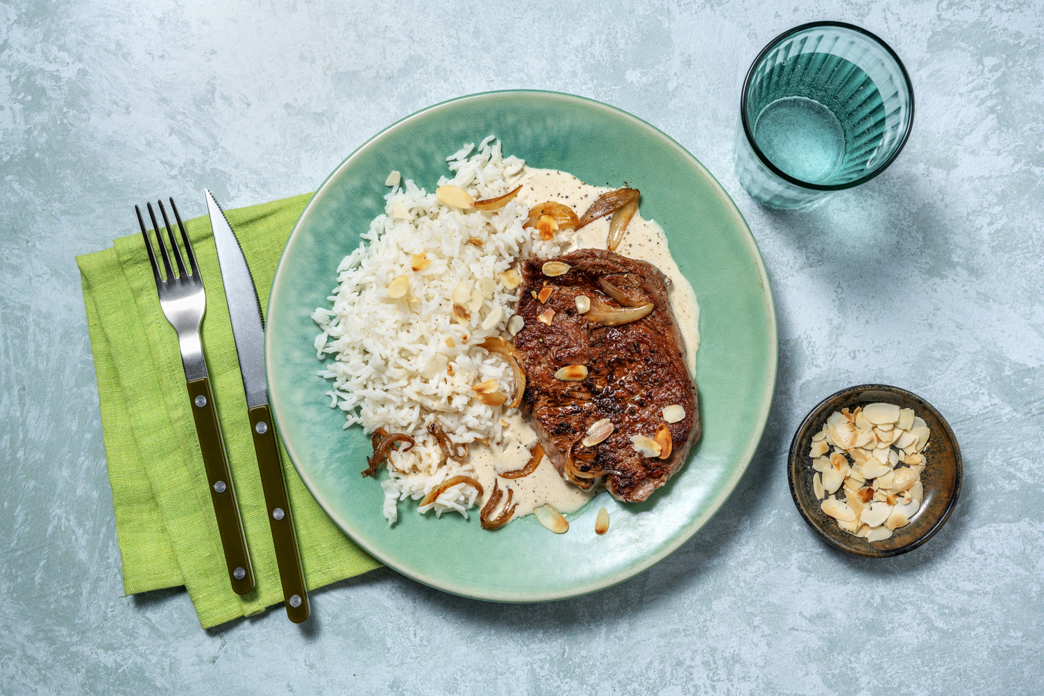 Ternera en salsa de almendras