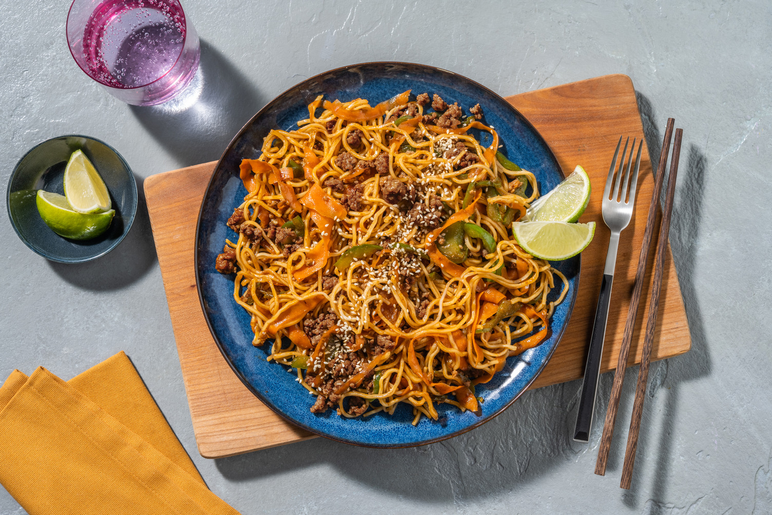 Speedy Thai Inspired Beef Noodles