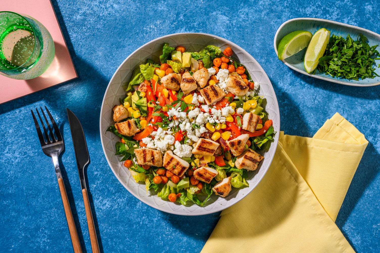 Chickpea and Sweetcorn Salad with Irish Chicken