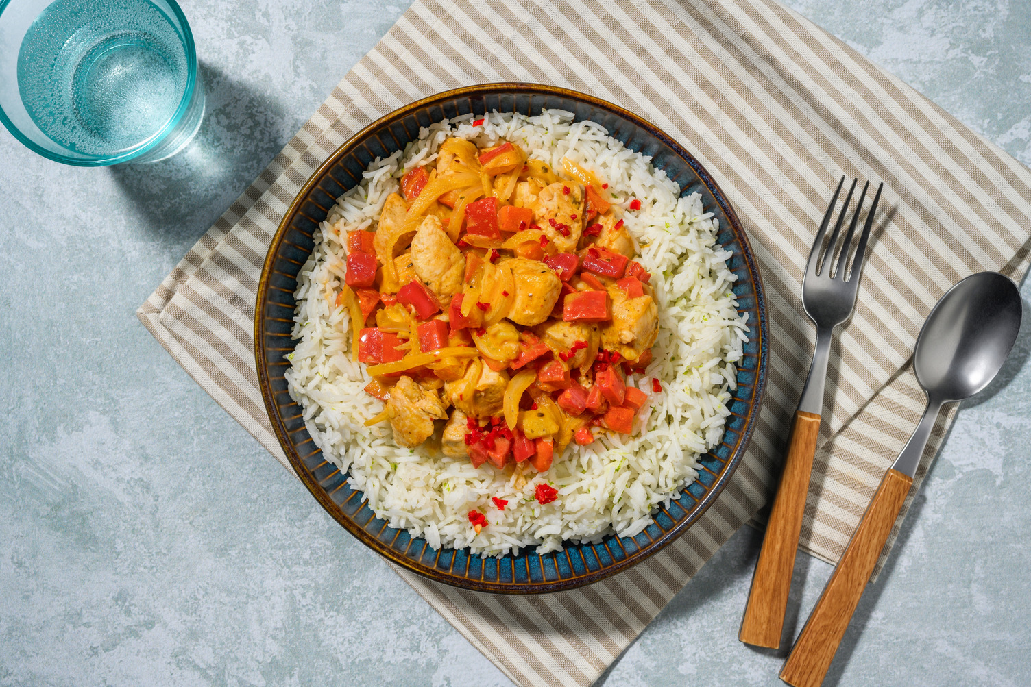 Double Creamy Chicken Curry and Rice
