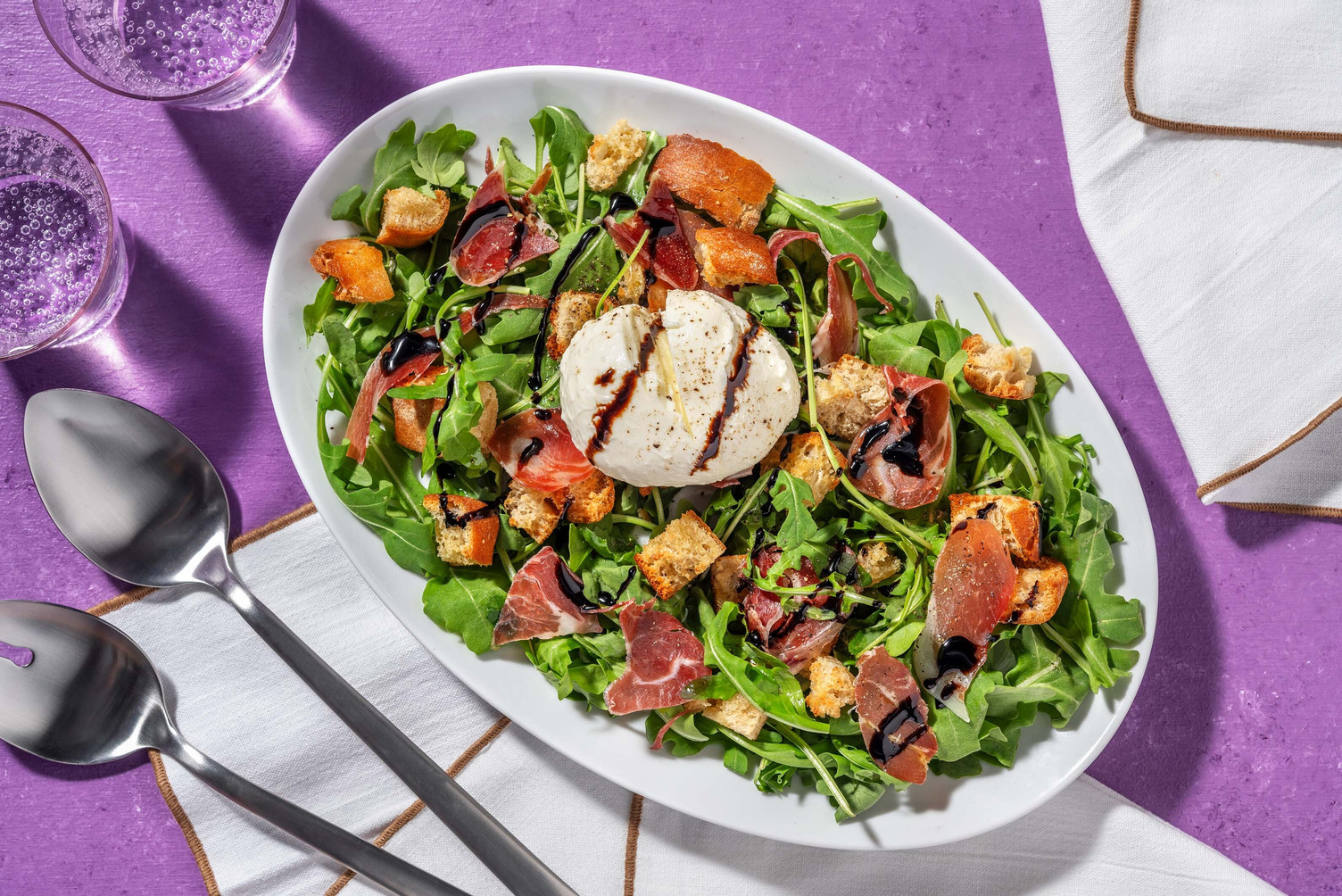Antipasti Style Burrata & Serrano Ham Salad