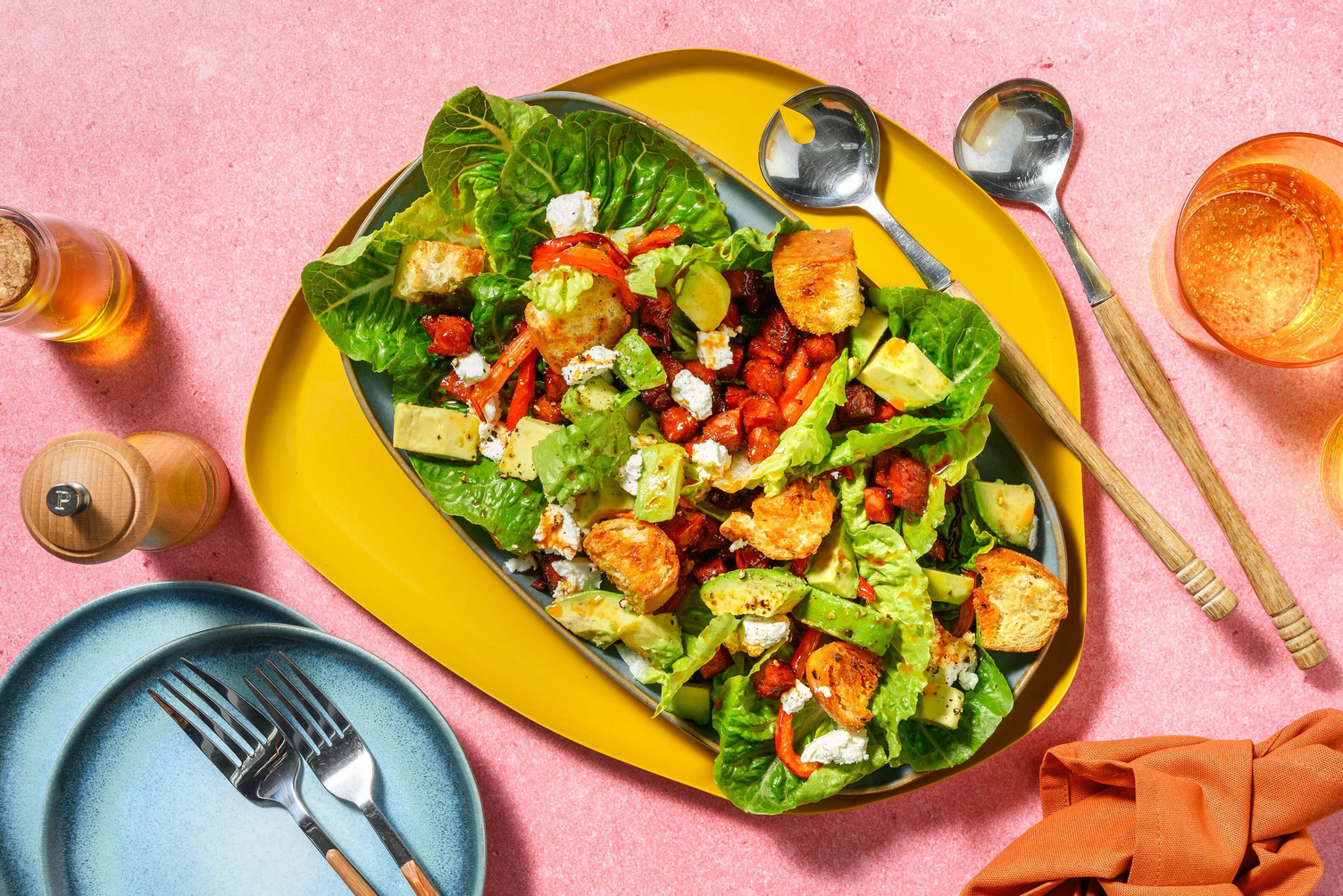 Honeyed Chorizo and Goat's Cheese Salad