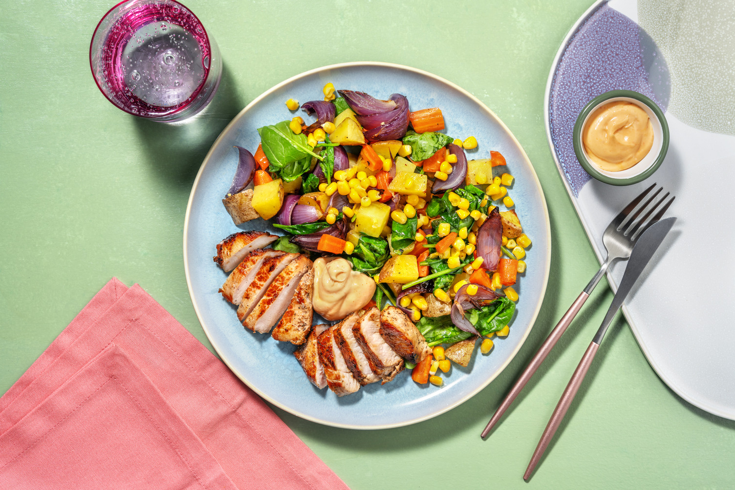 Cajunkryddad fläskkotlett