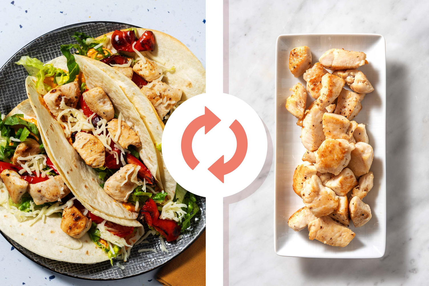 Peri Peri Chicken Breast and Charred Pepper Tacos 