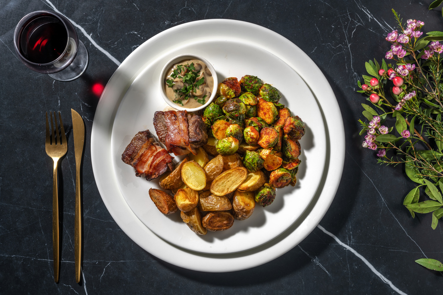 PMSO REWORK BROCCOLO Tagliata di manzo bardata nel bacon