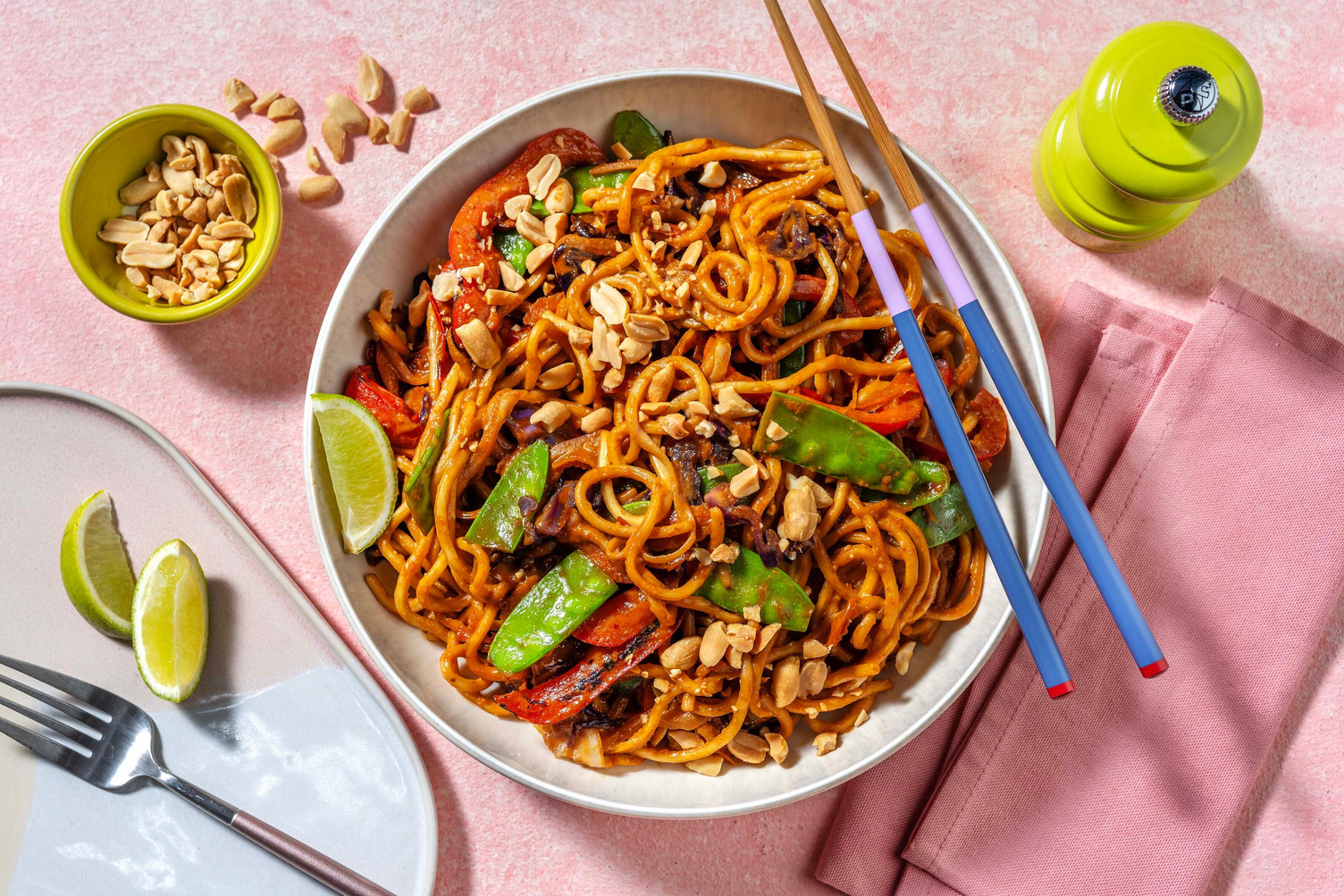 Veg and King Prawn Peanut Noodle Stir-Fry