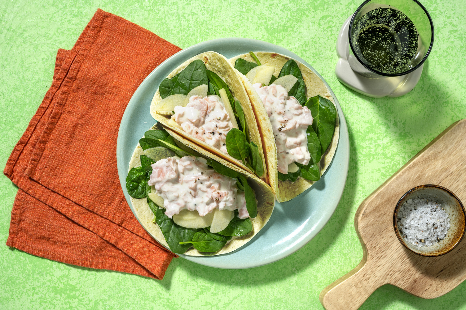 Tacos di salmone allo yogurt
