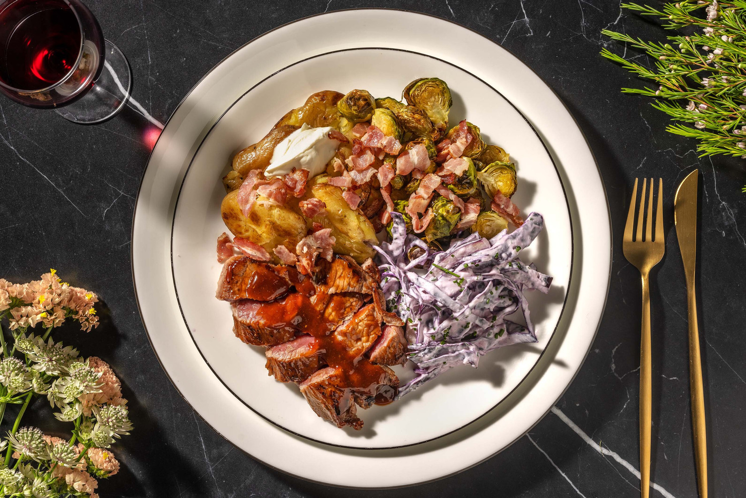 Cajunkrydret biff og BBQ-saus