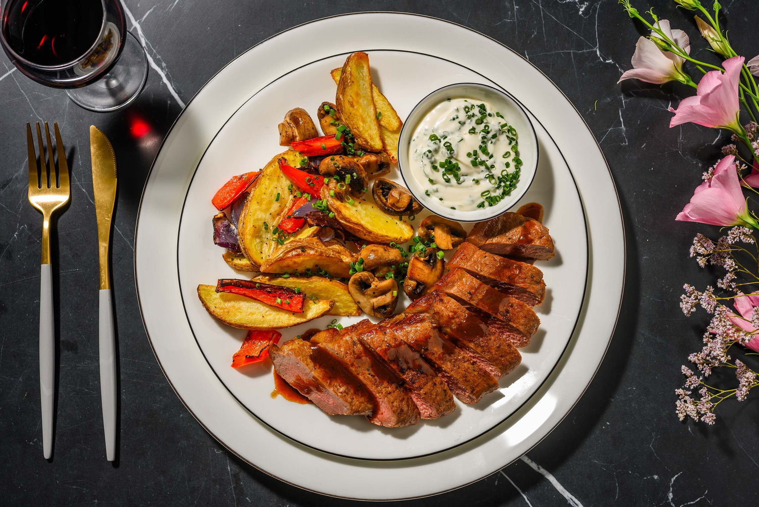 Stekt biff i cajunsaus