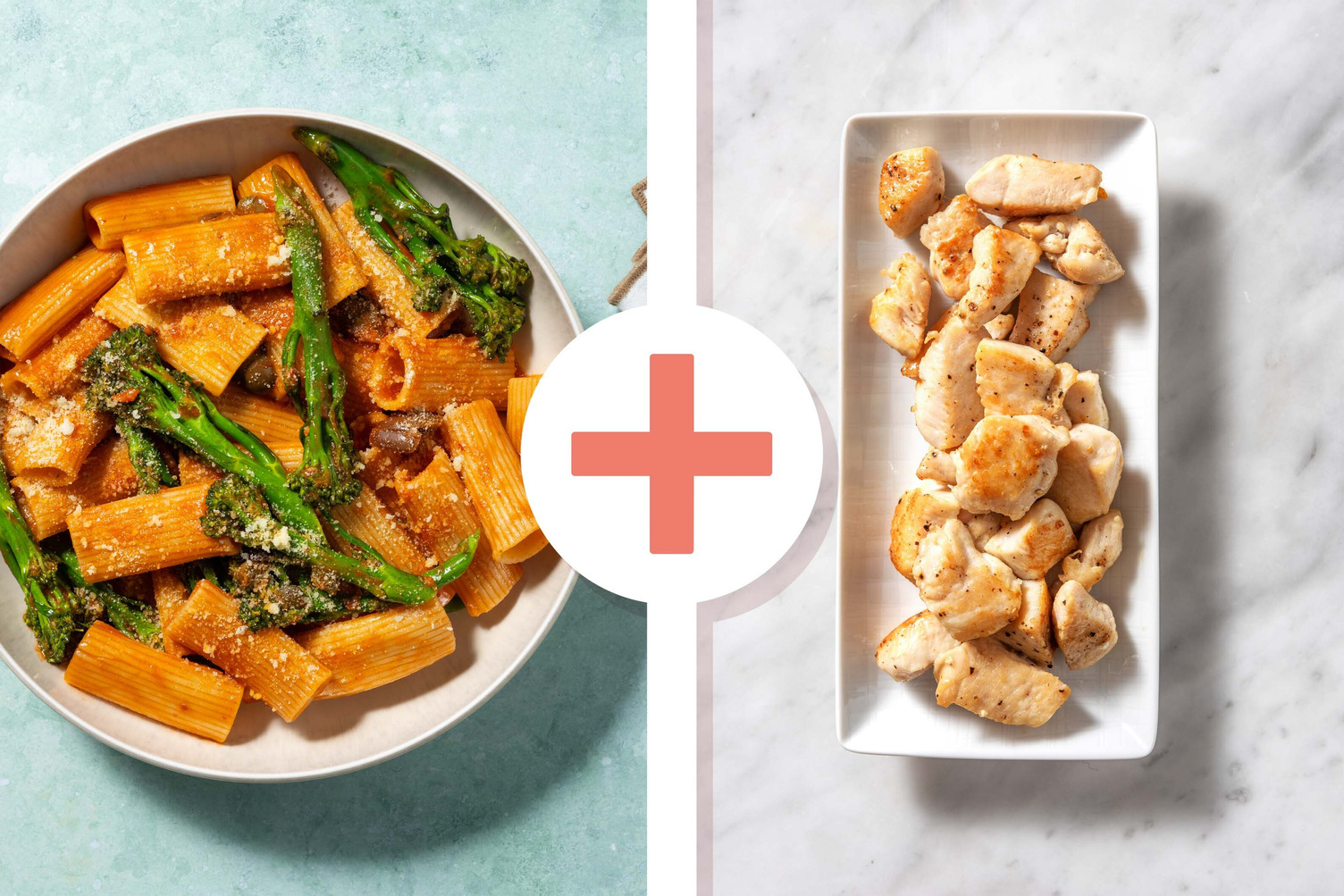 Puttanesca Style Chicken Breast Rigatoni