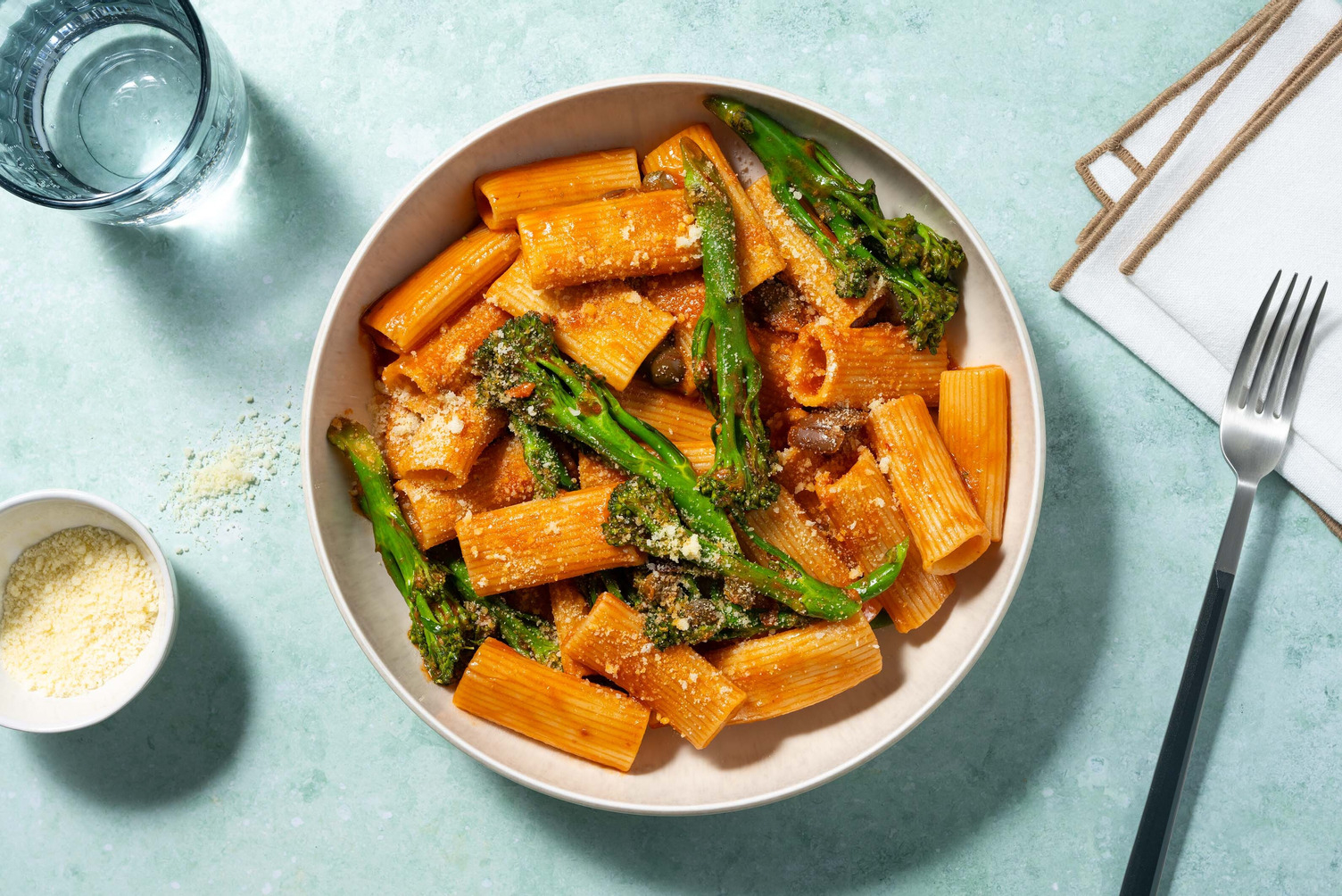 Prawn Puttanesca Style Rigatoni