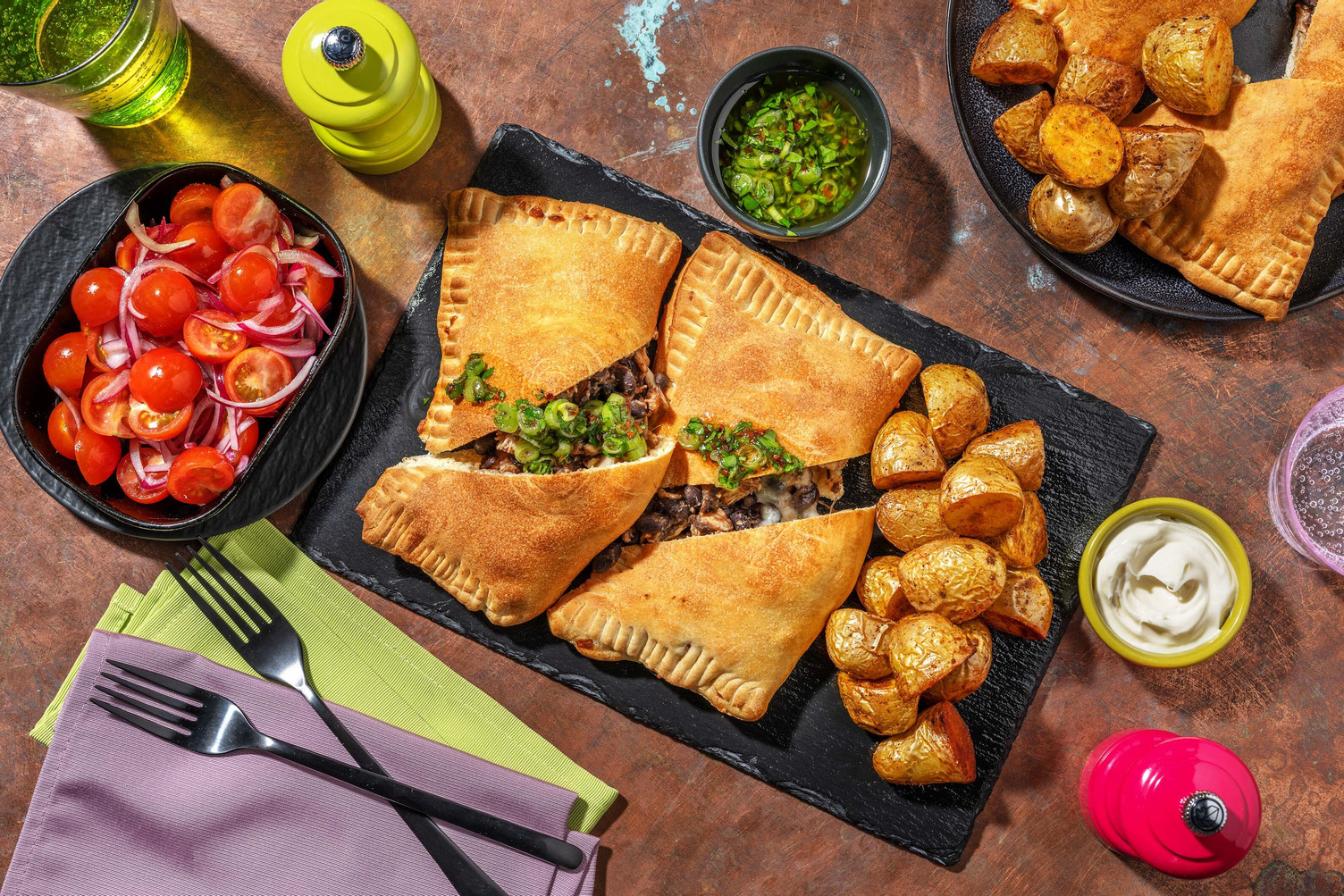 Sydamerikanske kyllinge-empanadas